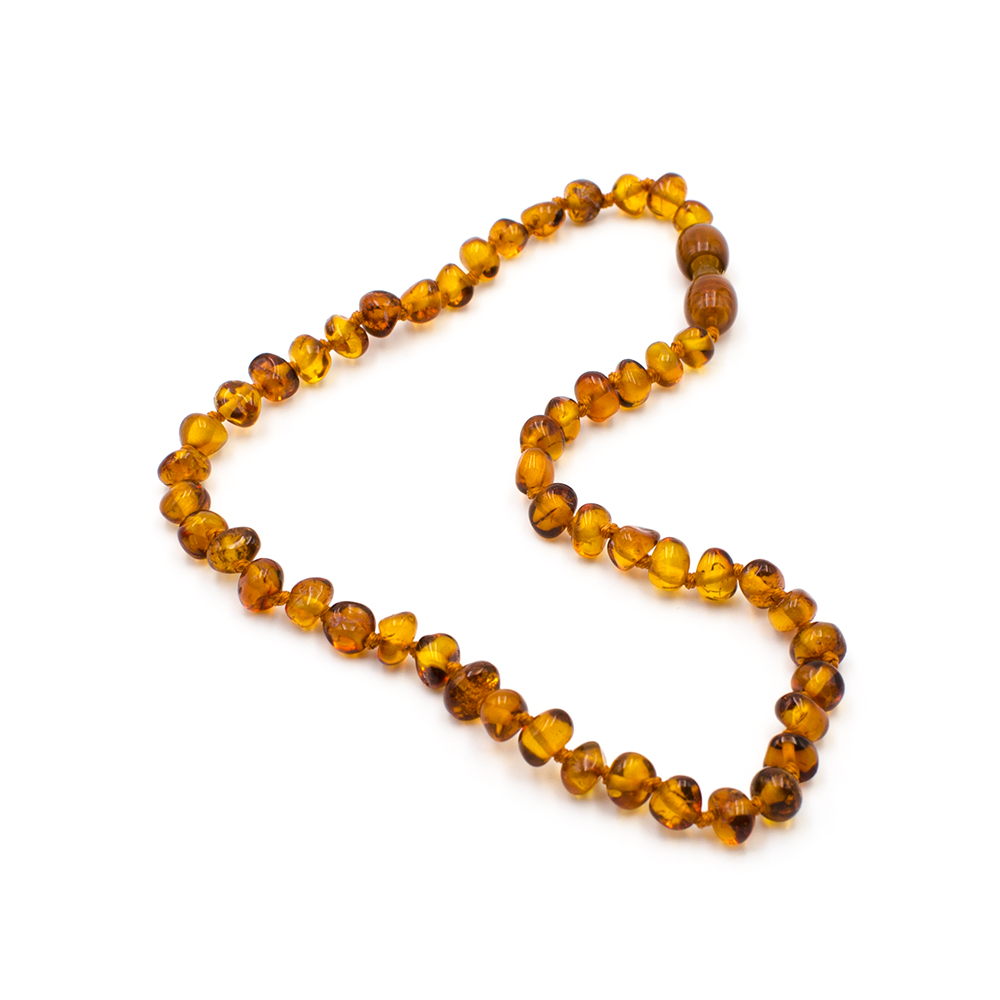 Collier de dentition jaune pour bébé/bambin