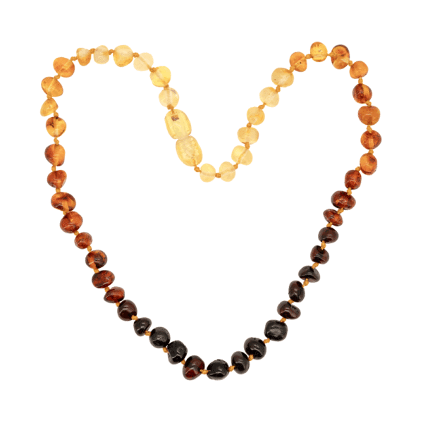 Collier Ambre Bébé Perles Baroques Arc-en-ciel