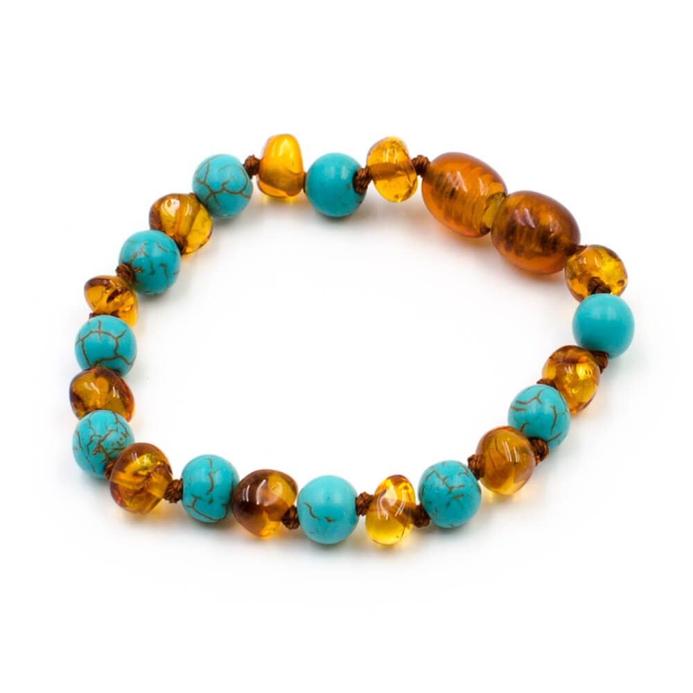 Bracelet Ambre Bebe Perles Baroques Et Turquoise Bleue 123ambre Bracelet Ambre Bebe Perles Baroques Et Turquoise Bleue 123ambre