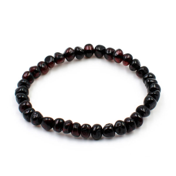 Bracelet Ambre Femme Perles Baroques Noir