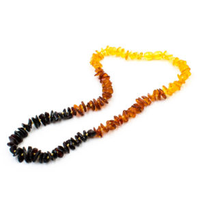 Collier Ambre Femme Éclats Modernes Arc-en-ciel