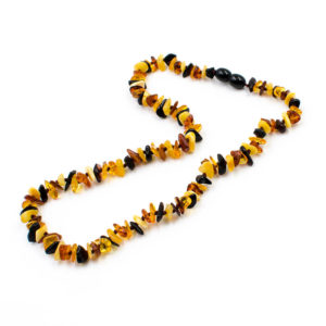 Collier Ambre Femme Éclats Modernes Multicolore