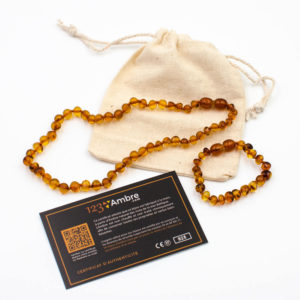 Pack Collier d'Ambre + Bracelet d'Ambre Perles Baroques