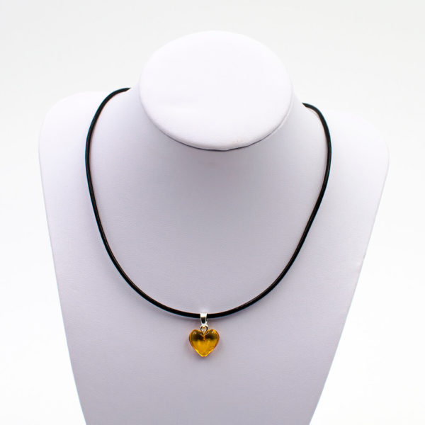 Pendentif Ambre Cœur