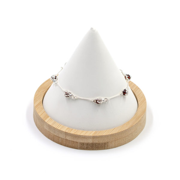 Bracelet Coccinelle Ambre Cognac et Argent 925/1000