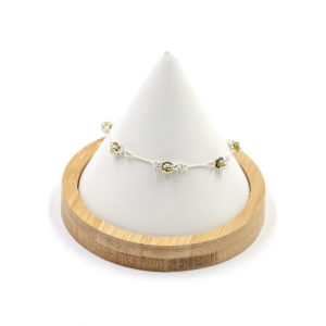 Bracelet Coccinelle Ambre Vert et Argent 925/1000