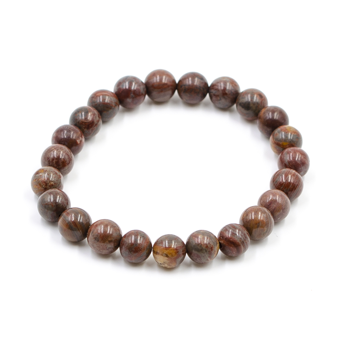 Bracelet en perles d'ambre rouge - France