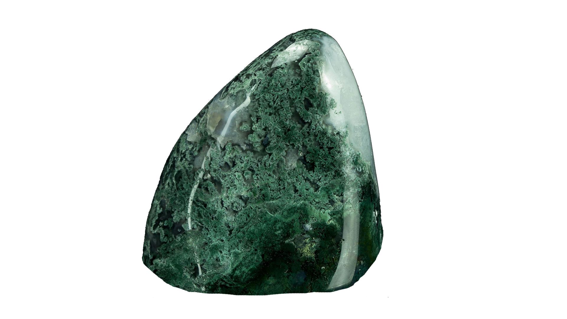 Agate verte en pierre roulée pour la lithothérapie