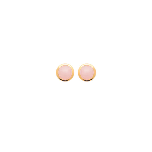 Boucle d'oreille Alhéna Quartz Rose