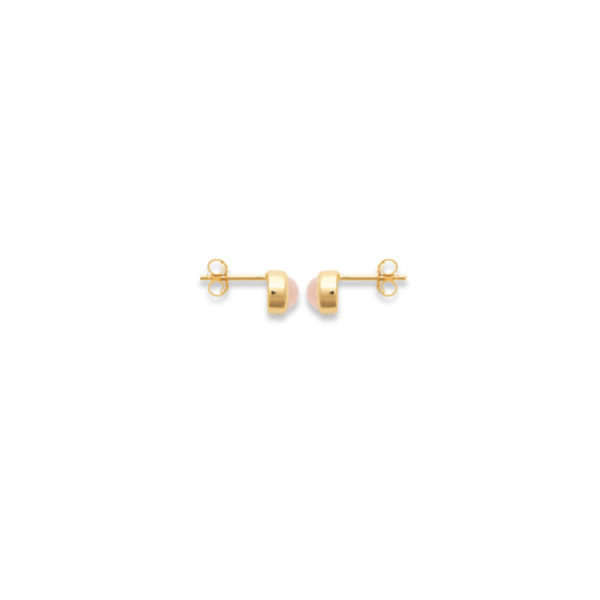 Boucle d'oreille Alhéna Quartz Rose Profil