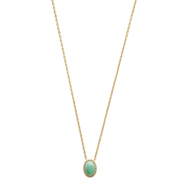 Collier Vega Plaqué Or et Aventurine