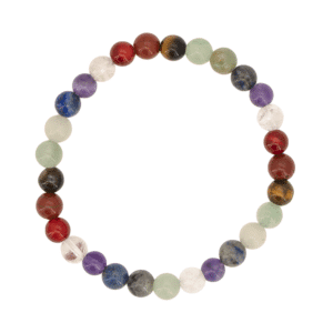 Bracelet 7 Chakras Multicolore 6 mm en Pierres Naturelles