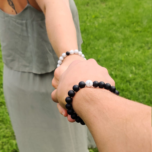 Bracelet Couple Goal Blanc & Noir