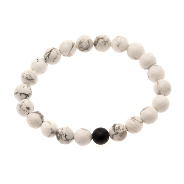 Bracelet Howlite et Onyx