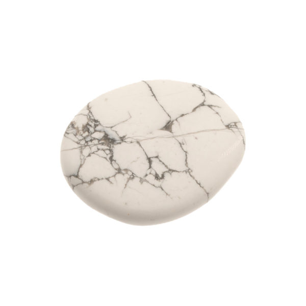 Galet howlite blanche