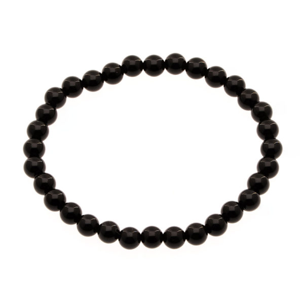 Bracelet Obsidienne Noire 6mm