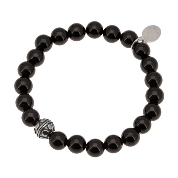 Bracelet Bien Etre Agate Noire