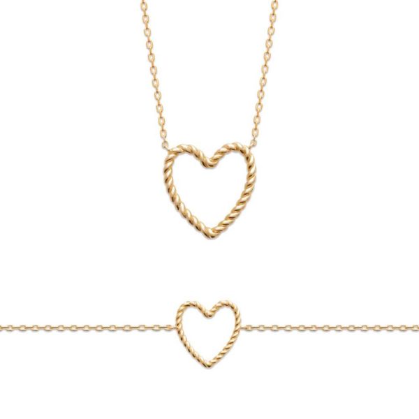 Collier Crios Coeur - Plaqué Or