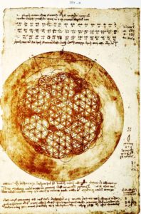 Fleur de vie Leonard de Vinci Codex