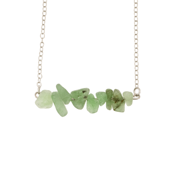 Collier argent et Aventurine