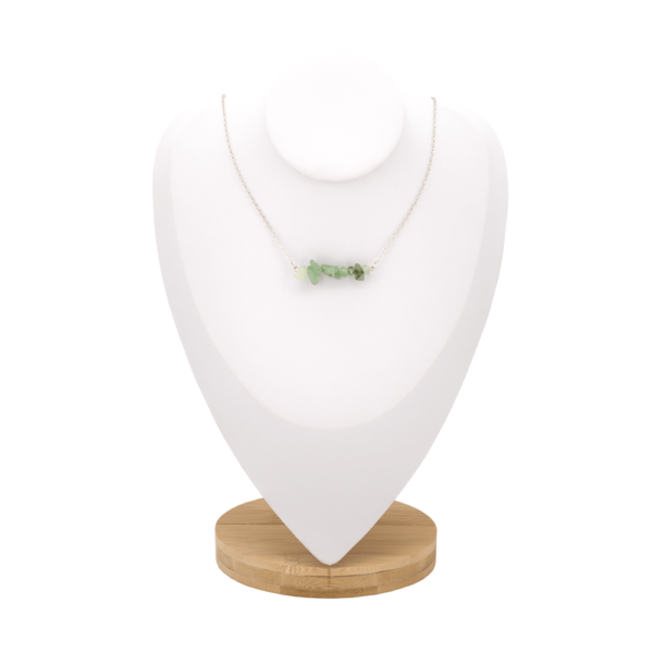 Collier aventurine sur buste