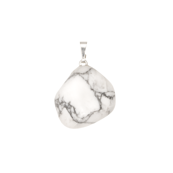 Pendentif Howlite Blanche