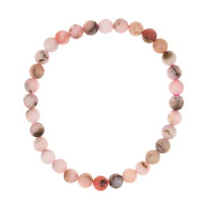 Bracelet Opale Rose 6 mm