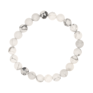 Bracelet Howlite Blanche 8mm