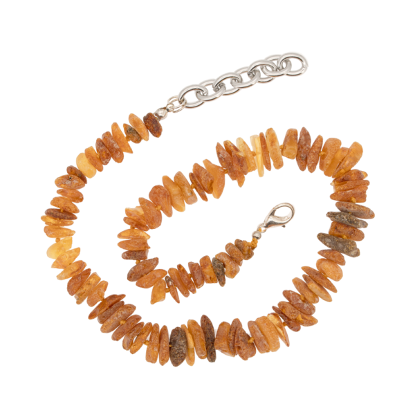 Collier Ambre Cognac et Miel Mousqueton