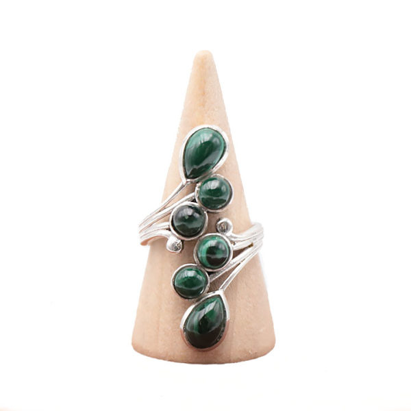 Bague Siphae Malachite et Argent