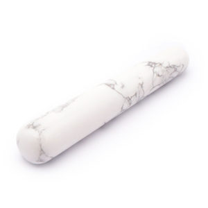 Baton Massage Howlite Blanche