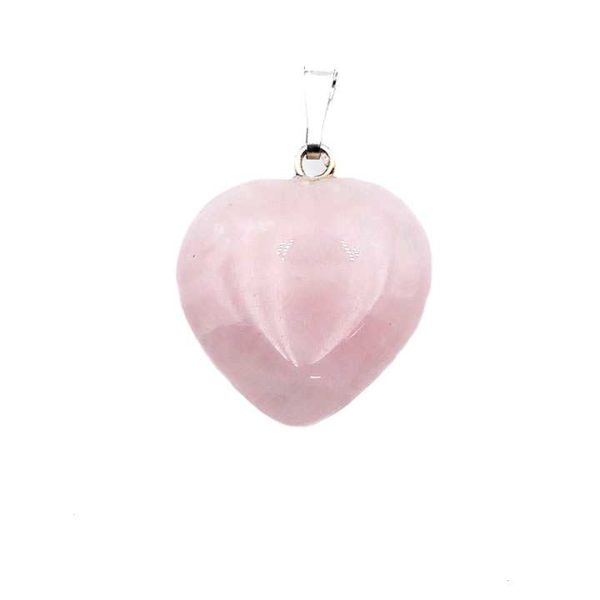 Pendentif en Quartz Rose Coeur