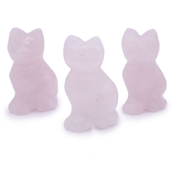 Chats en Quartz Rose