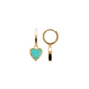 Boucle d'oreille Hyperion Or et Amazonite