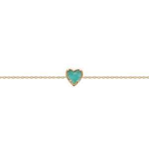 Bracelet Hyperion Or et Amazonite