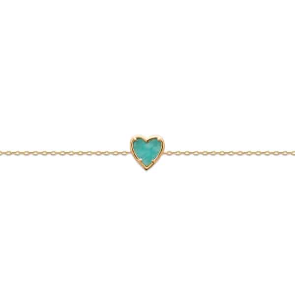 Bracelet Hyperion Or et Amazonite