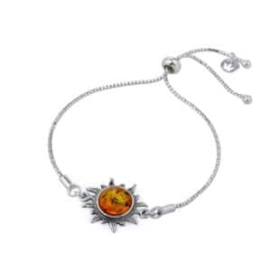 Bracelet Soleil Ambre et Argent