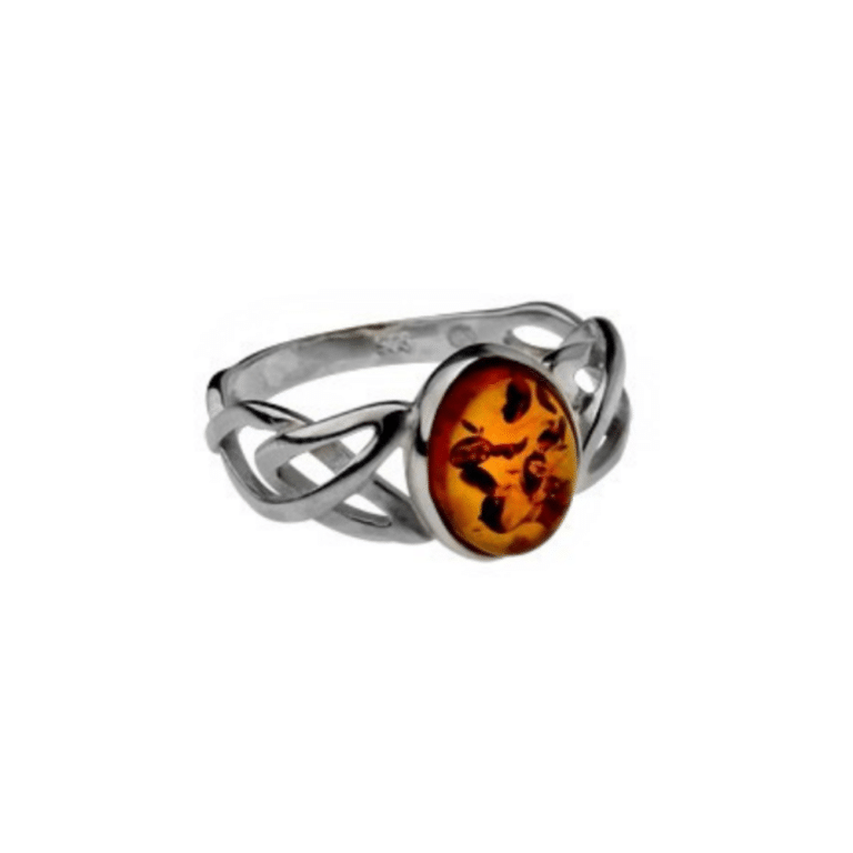 Bague Ambre Multicolore sur Argent 925 Ref. 42438
