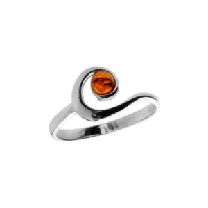 Bague Lamia Argent et Ambre