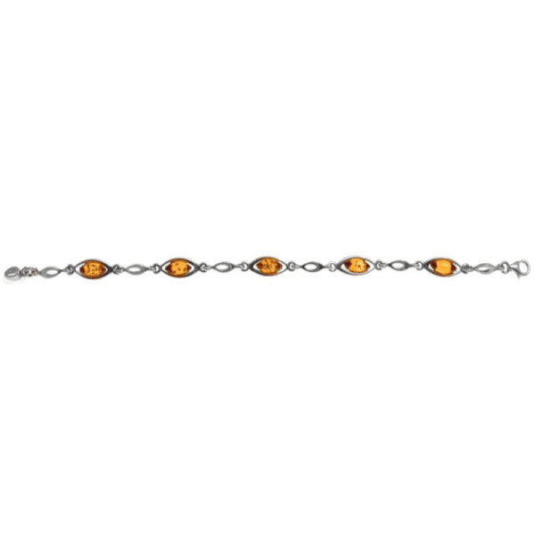 Bracelet Cognac et Argent