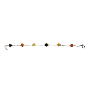 Bracelet Masteen Ambre et Argent