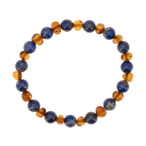 Bracelet Ambre et Lapis Lazuli