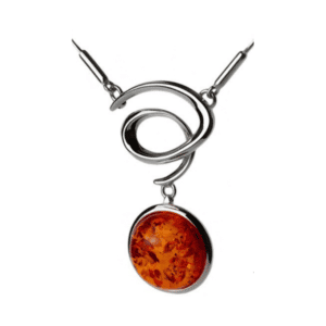 Collier Kassad ambre et argent