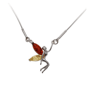 Collier Enée ambre et argent