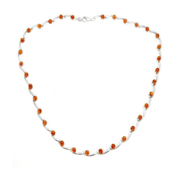 Collier Bettik Ambre et Argent