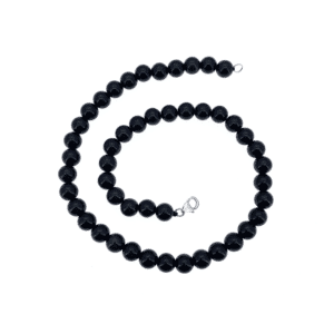 Collier obsidienne cabossé