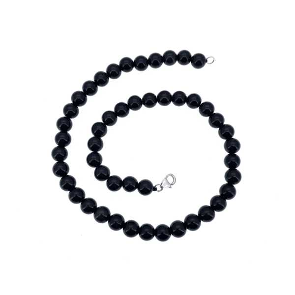 Collier obsidienne cabossé