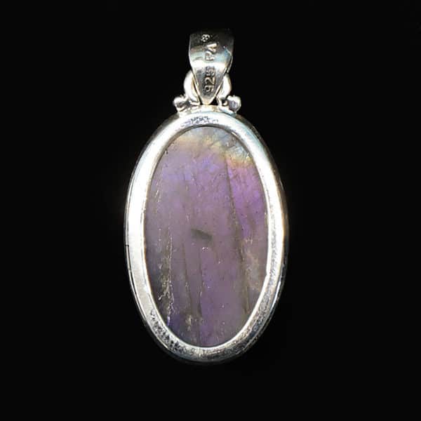 Pendentif Labradorite Violette 2142 Verso