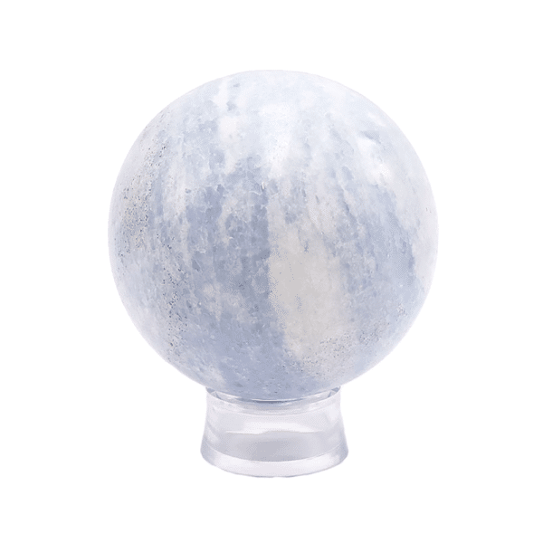 Sphère en calcite bleue 60-70mm