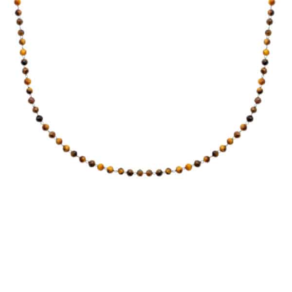 Collier oeil de tigre 3 mm